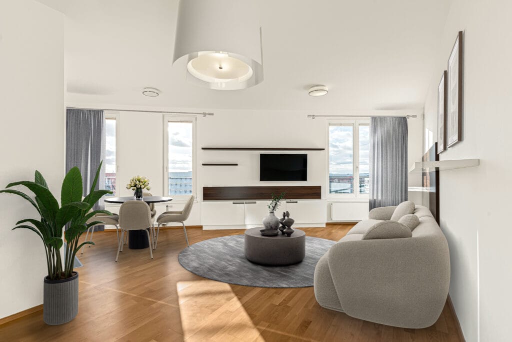 Obývací pokoj- byt 3+kk Tlumačovská - Stodůlky