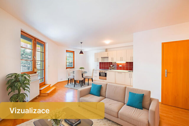 Prodej bytu 2+kk Praha 6 - Břevnov -obývací pokoj